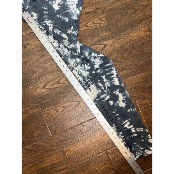 WOMENS MISS ME BLUE WHITE TIE DYE LOW RISE EMBELLISHED POCKETS SKINNY JEANS 27 - Picture 11 of 12